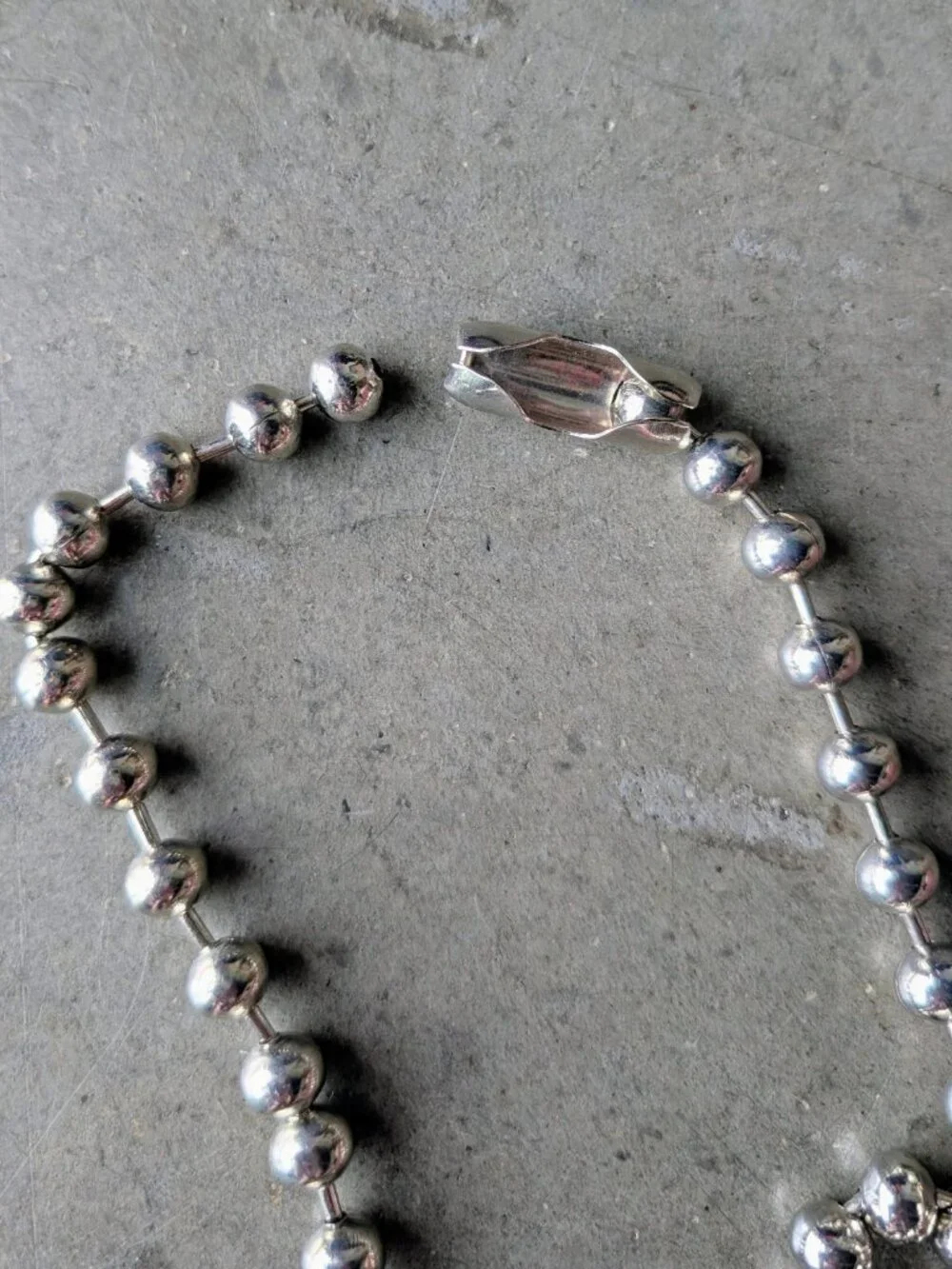 Urban Outfitters Five Fourty Nine Lia Heart Ball Chain Necklace